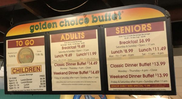 Dinner Prices at Golden Corral 